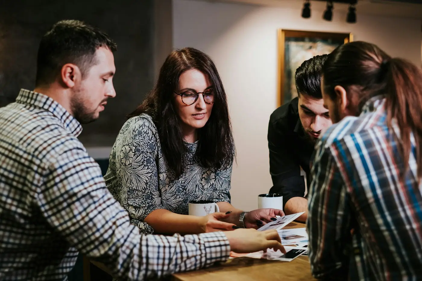 Professionals meeting in a modern office (illustrative stock photo)
